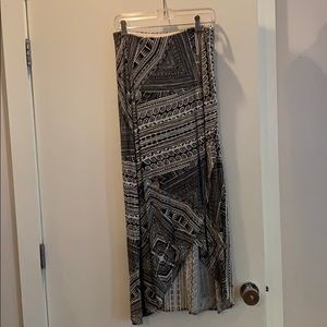 Black & white Maeve midi skirt from Anthropologie